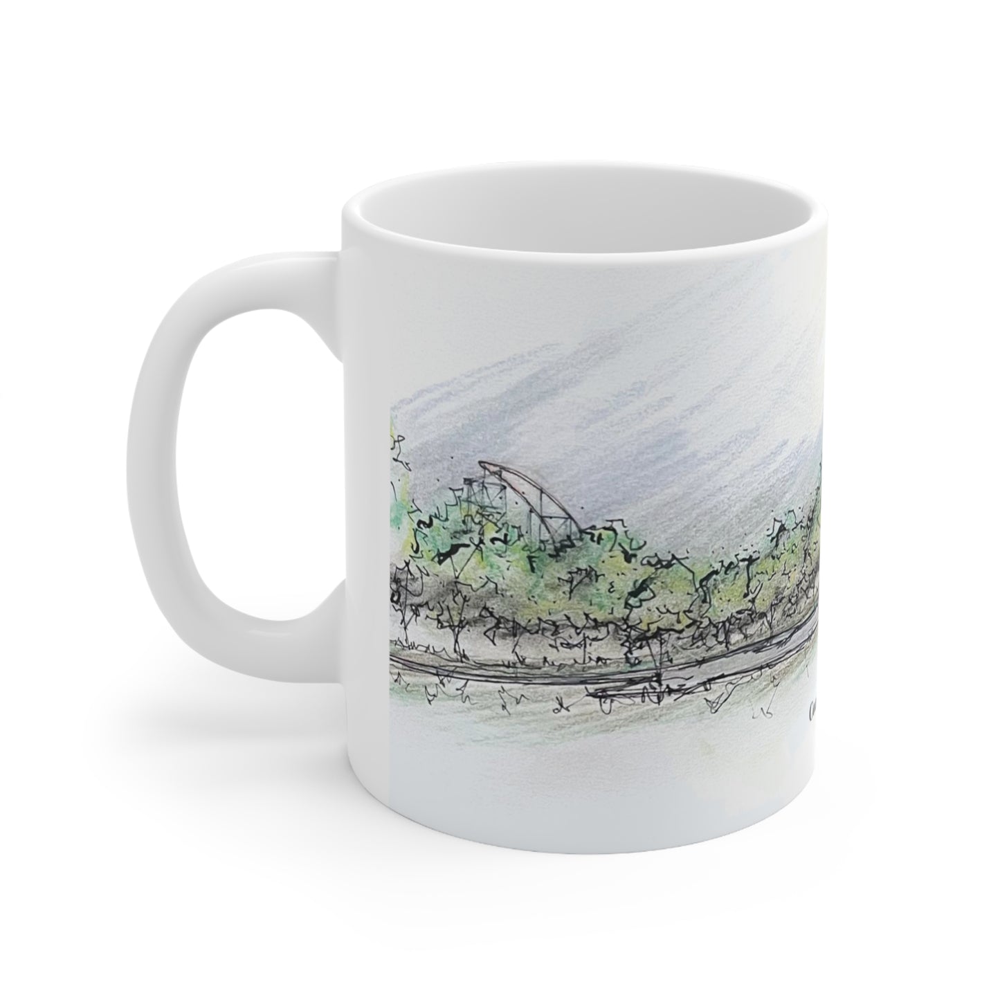 Titan Rollercoaster Inspired Mug