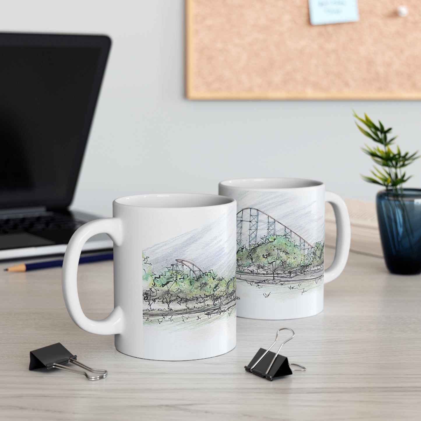 Titan Rollercoaster Inspired Mug