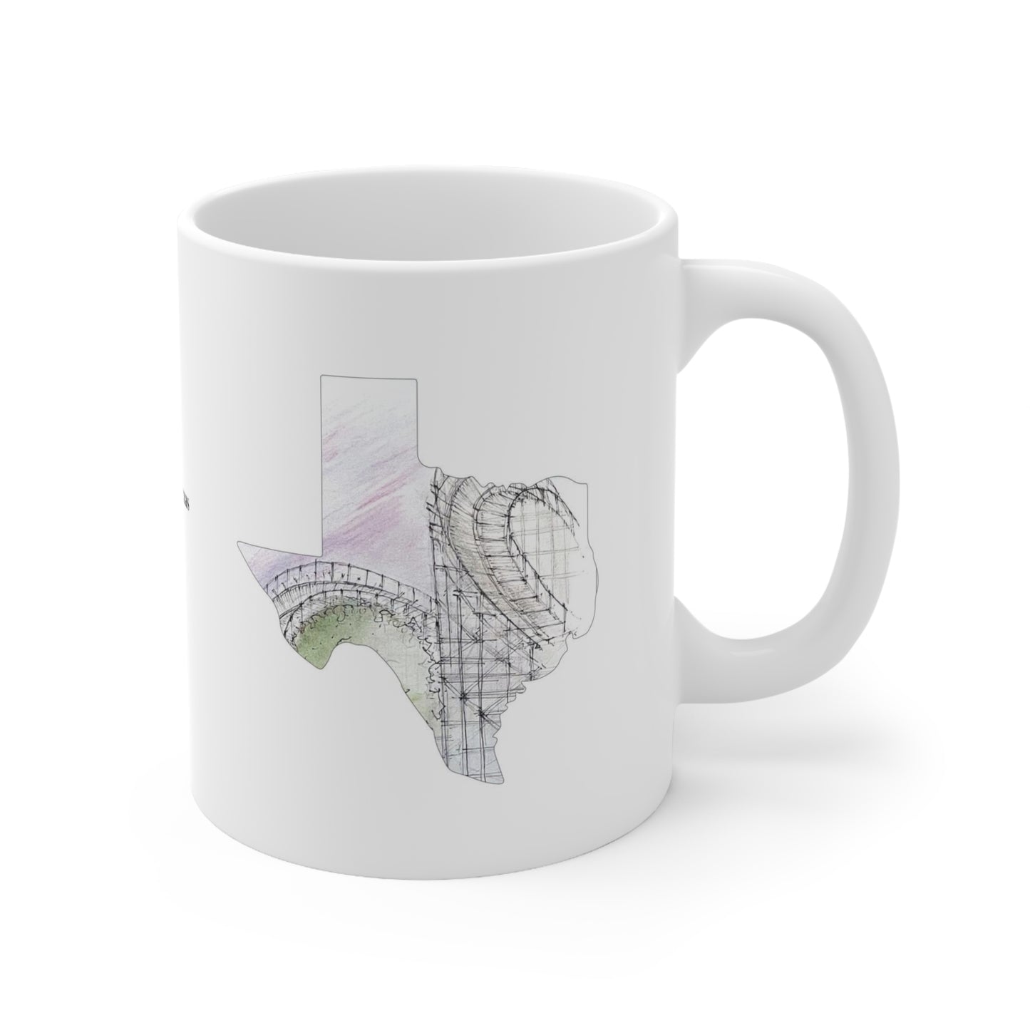 Texas Stingray Rollercoaster Inspired Mug