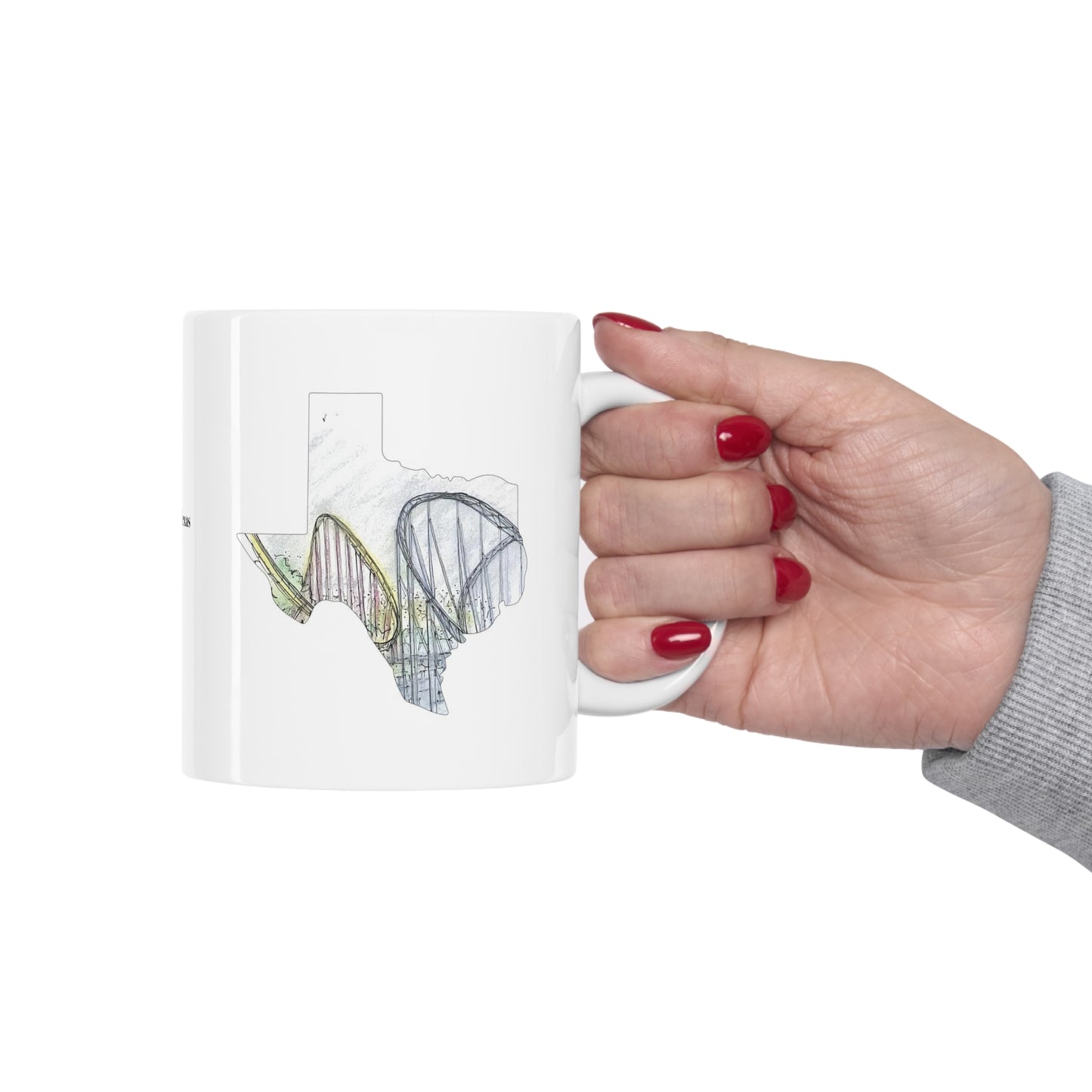 Steel Eel and Wave Breaker Inspired Roller Coaster Mug