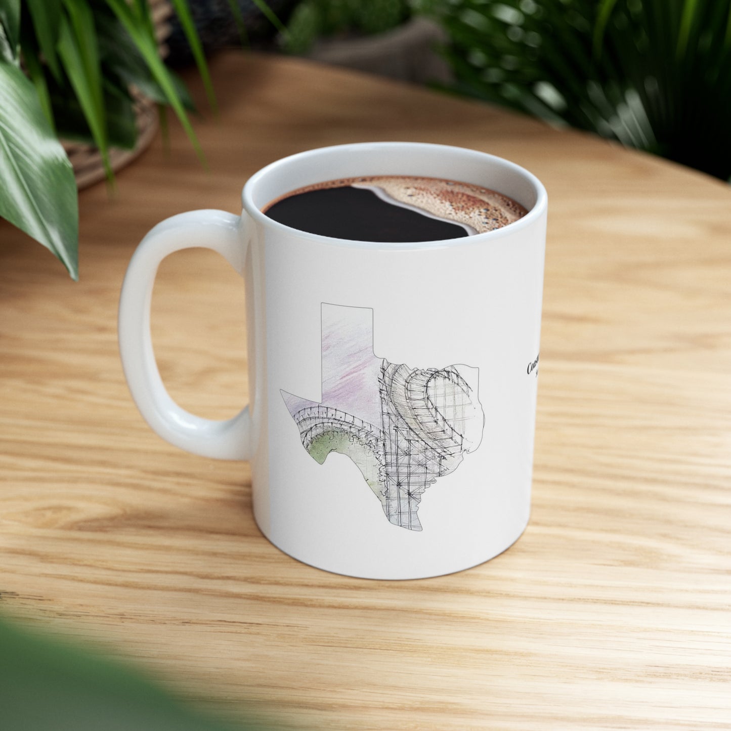Texas Stingray Rollercoaster Inspired Mug