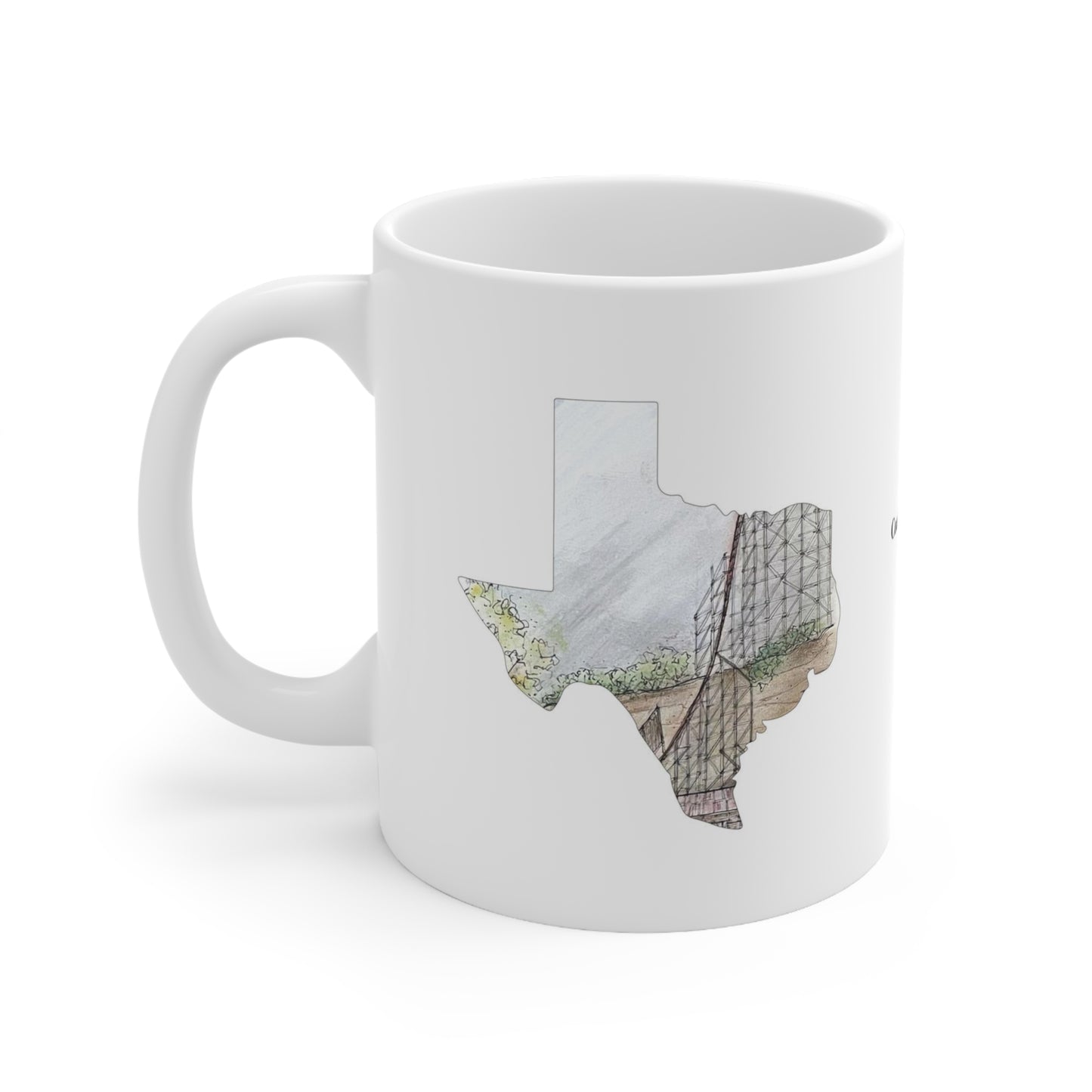 Iron Rattler Rollercoaster Inspired Mug
