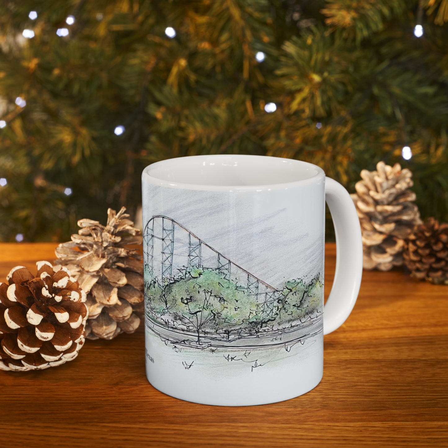 Titan Rollercoaster Inspired Mug