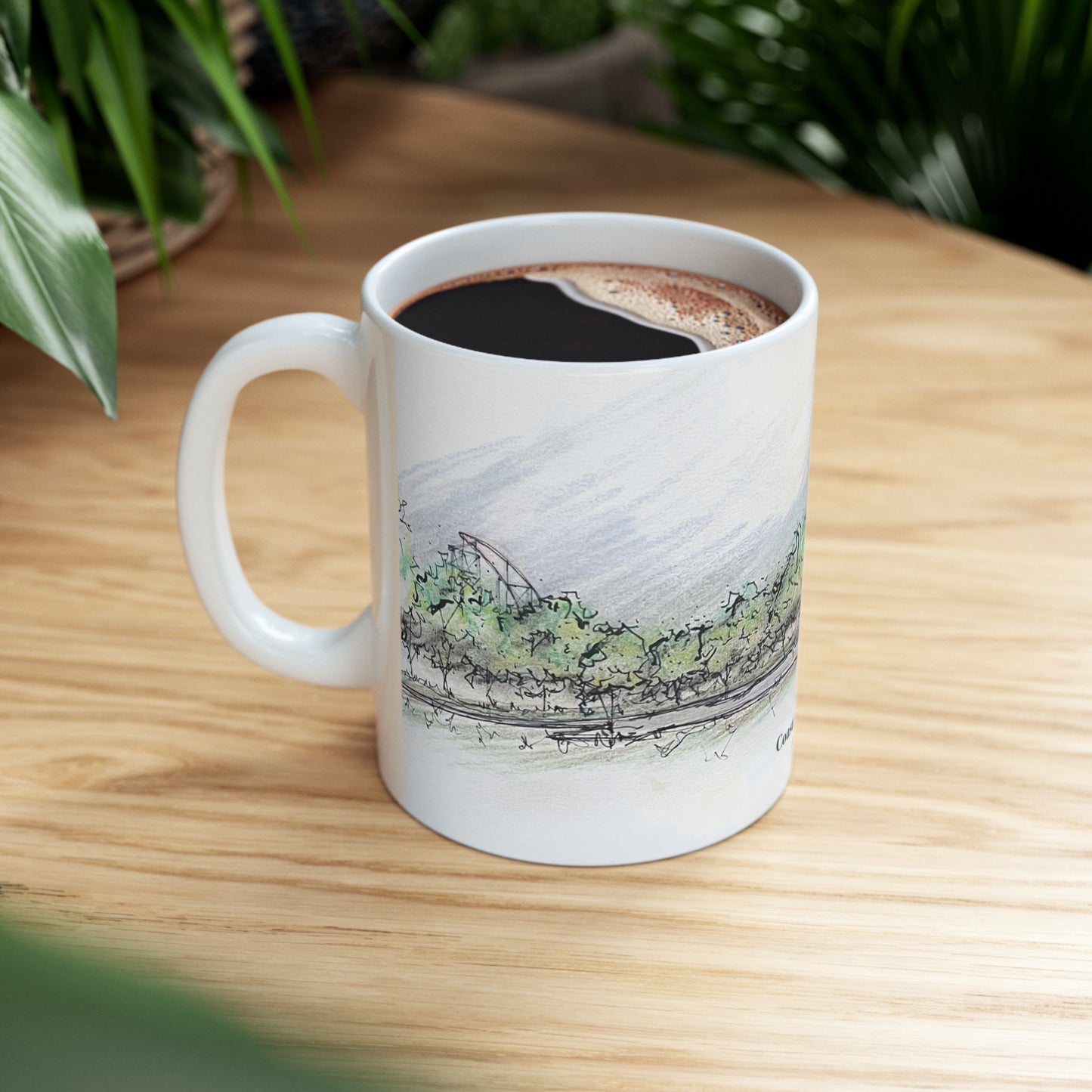 Titan Rollercoaster Inspired Mug