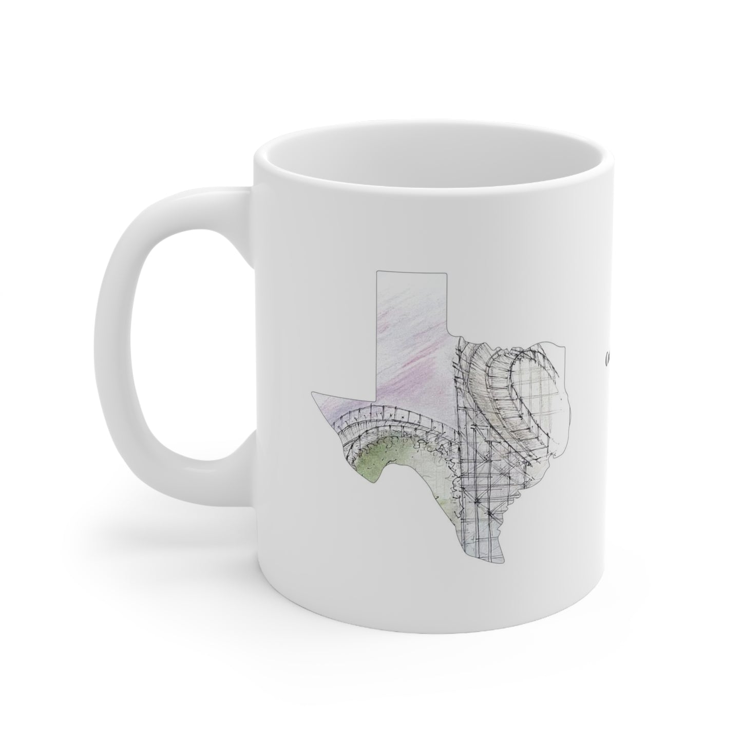 Texas Stingray Rollercoaster Inspired Mug