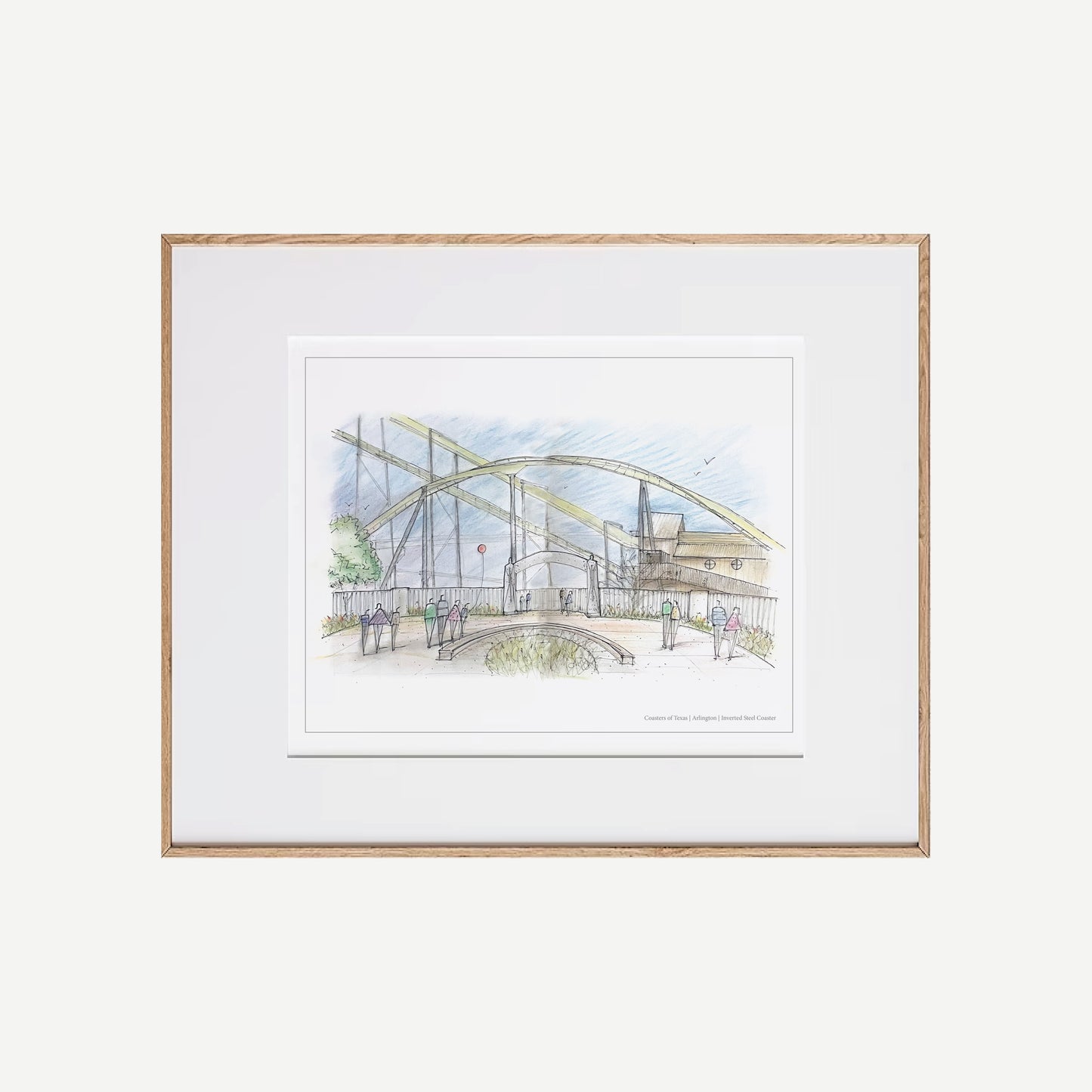 Batman The Ride Rollercoaster Inspired Art Work
