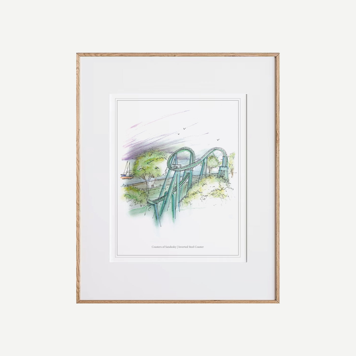 Raptor Rollercoaster Inspired Artwork