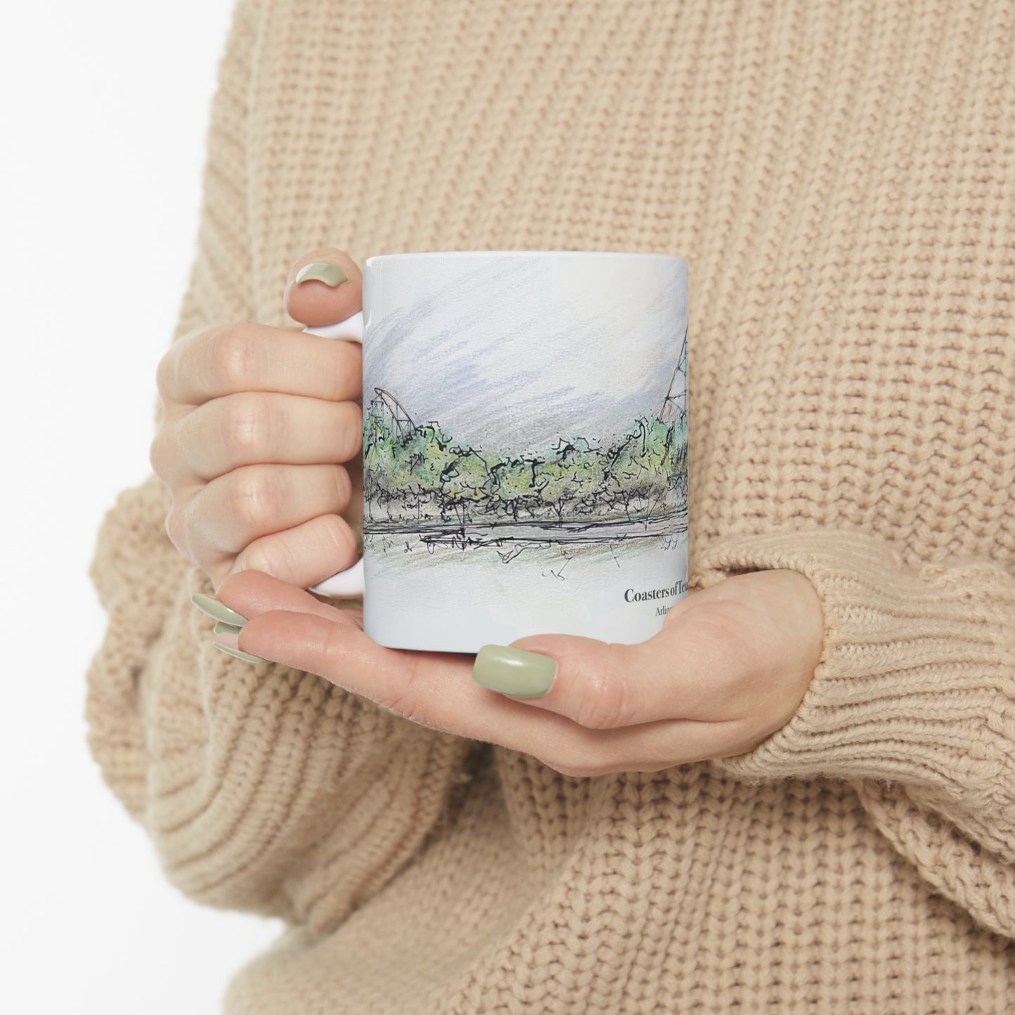Titan Rollercoaster Inspired Mug