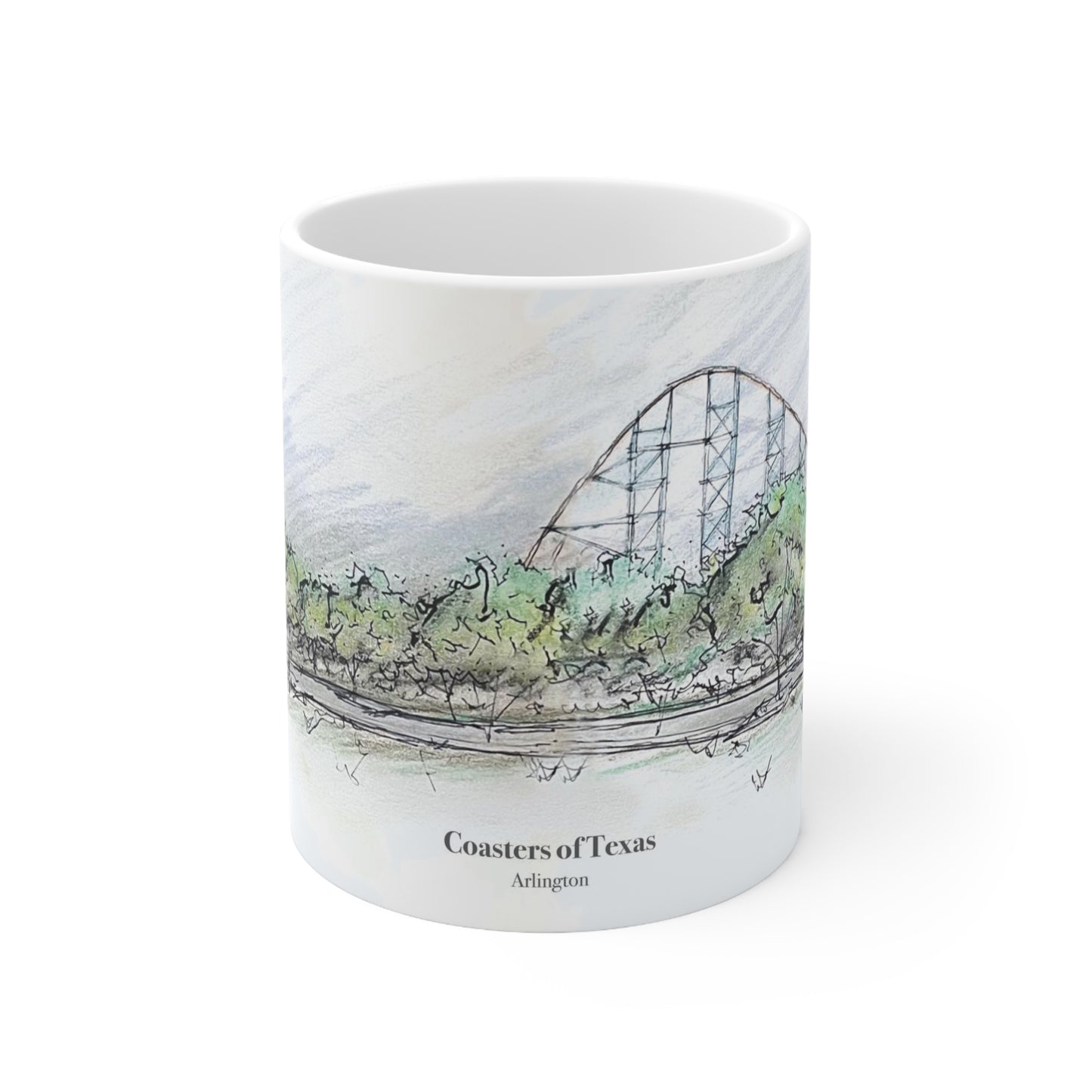 Titan Rollercoaster Inspired Mug