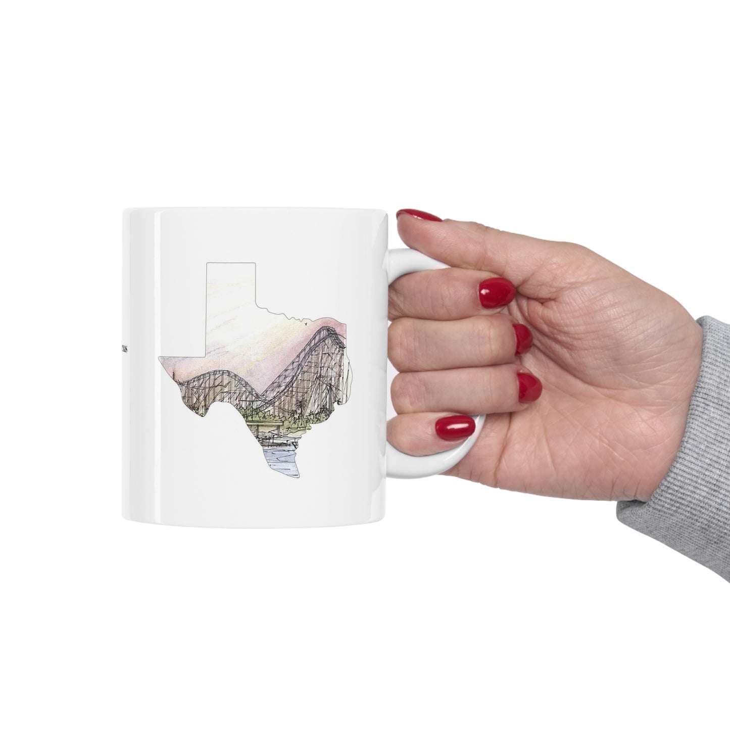 Boardwalk Bullet Rollercoaster Inspired Mug