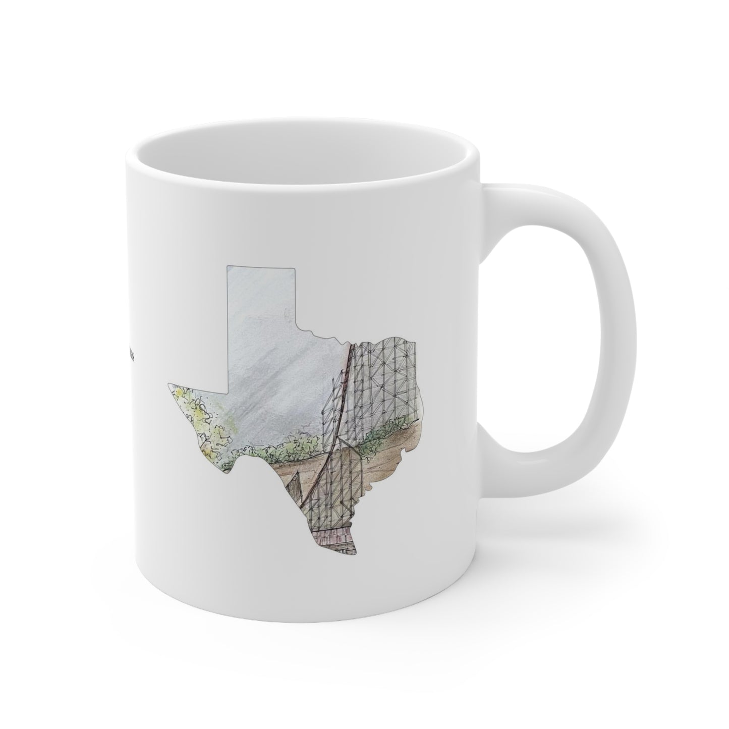 Iron Rattler Rollercoaster Inspired Mug