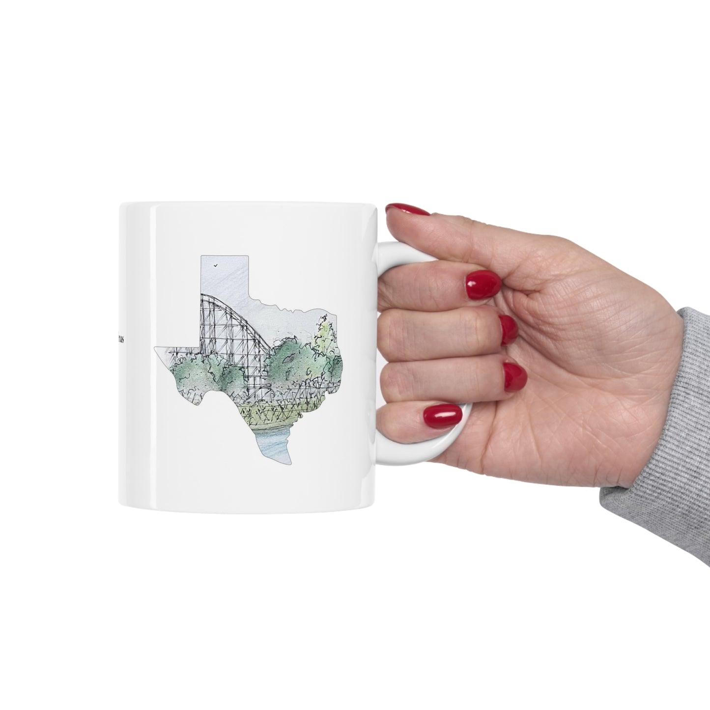 Judge Roy Scream Rollercoaster Inspired Mug