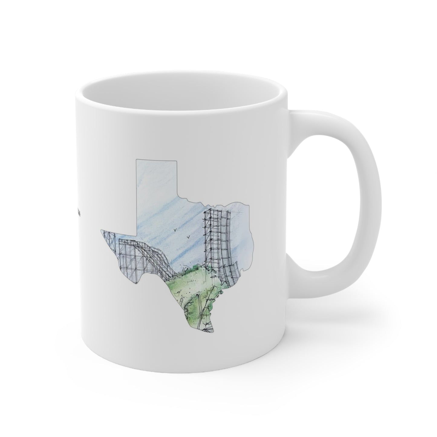 Switchback Rollercoaster Inspired Mug