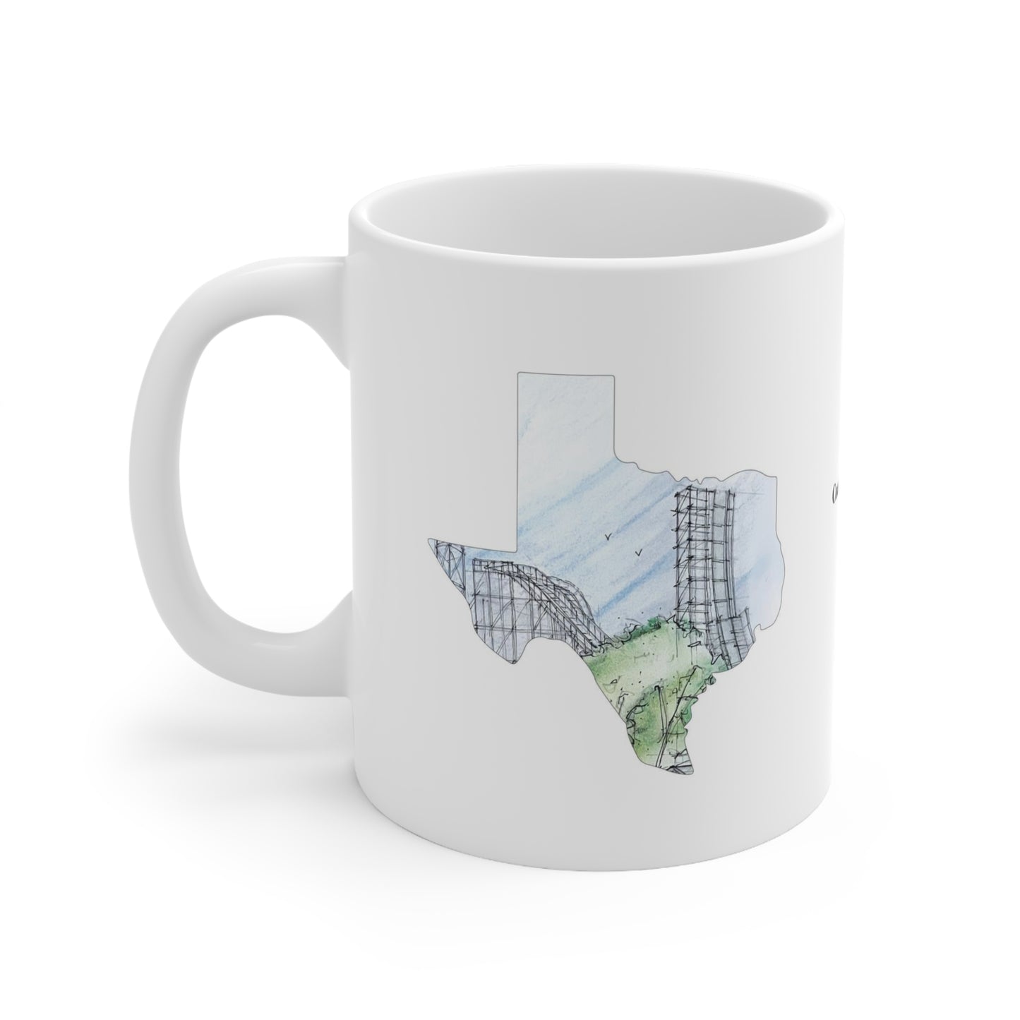 Switchback Rollercoaster Inspired Mug