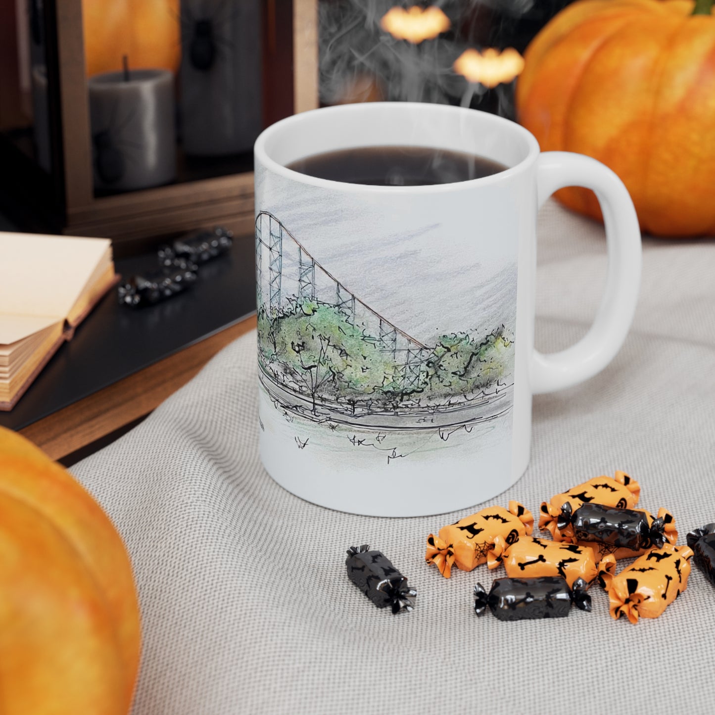 Titan Rollercoaster Inspired Mug