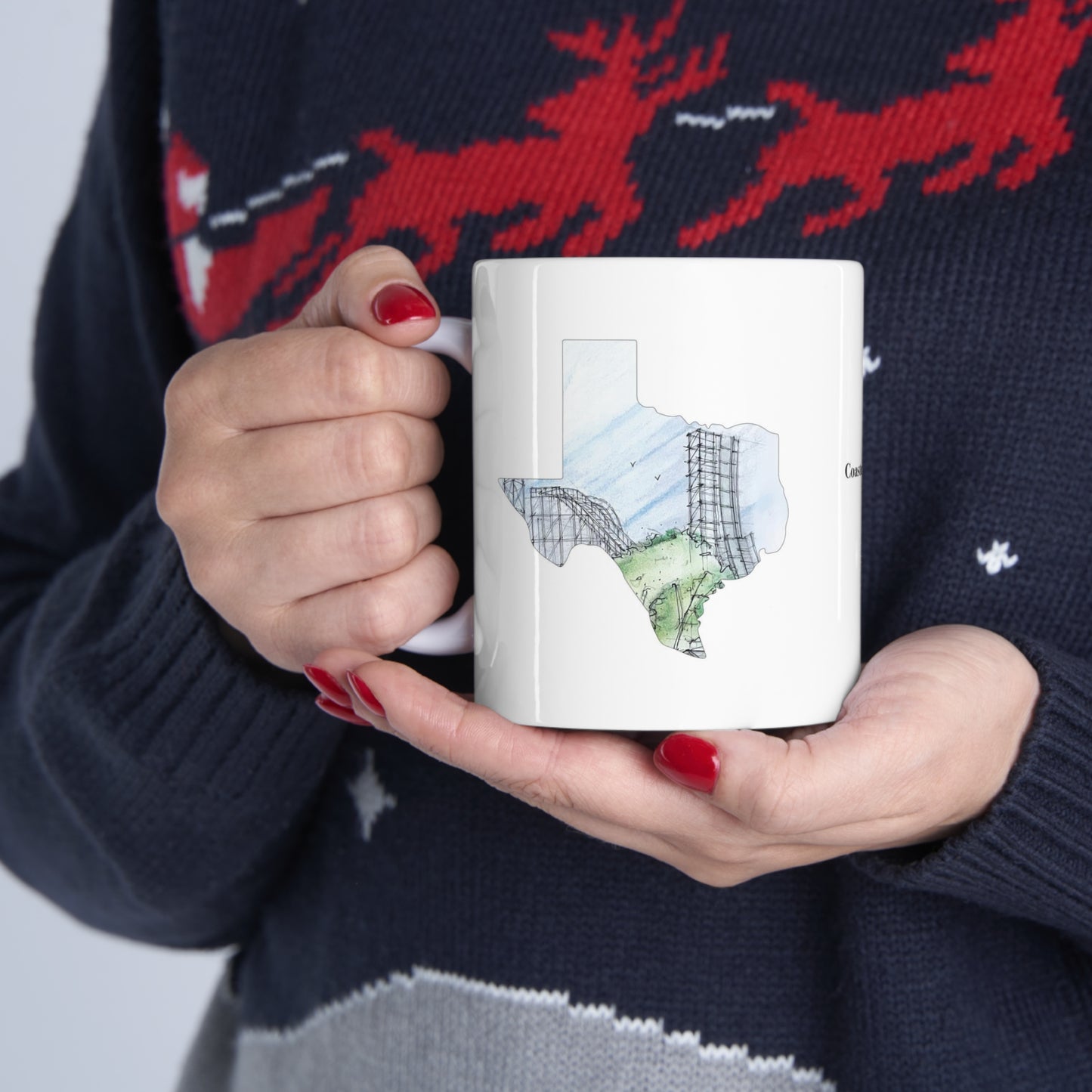 Switchback Rollercoaster Inspired Mug