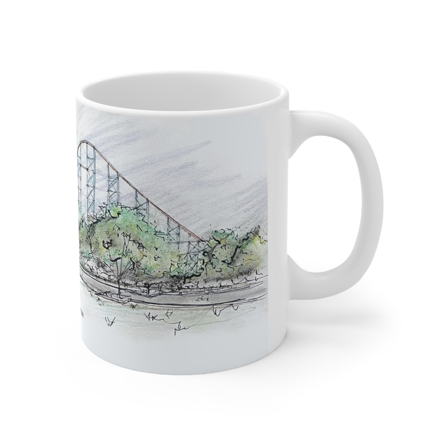 Titan Rollercoaster Inspired Mug