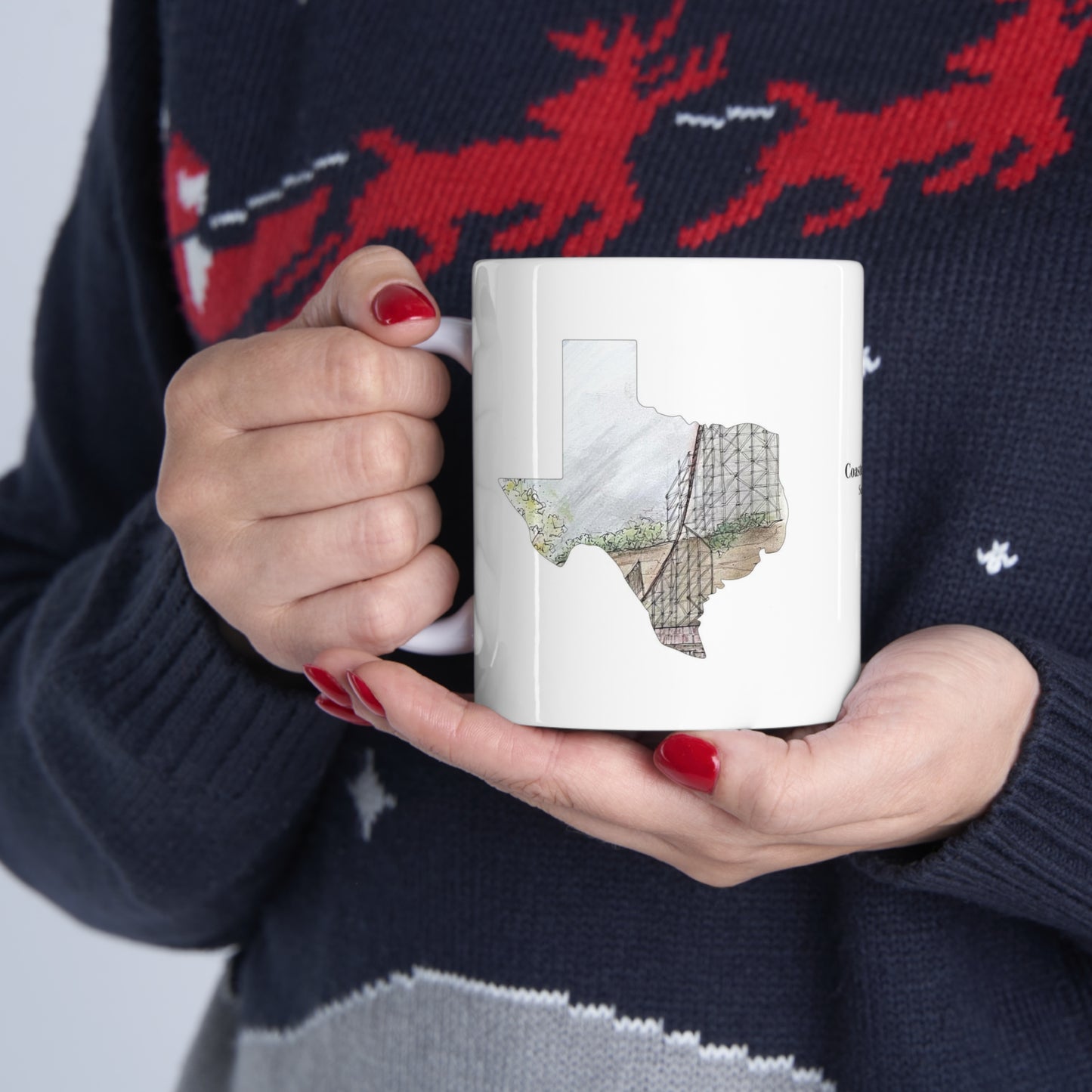 Iron Rattler Rollercoaster Inspired Mug