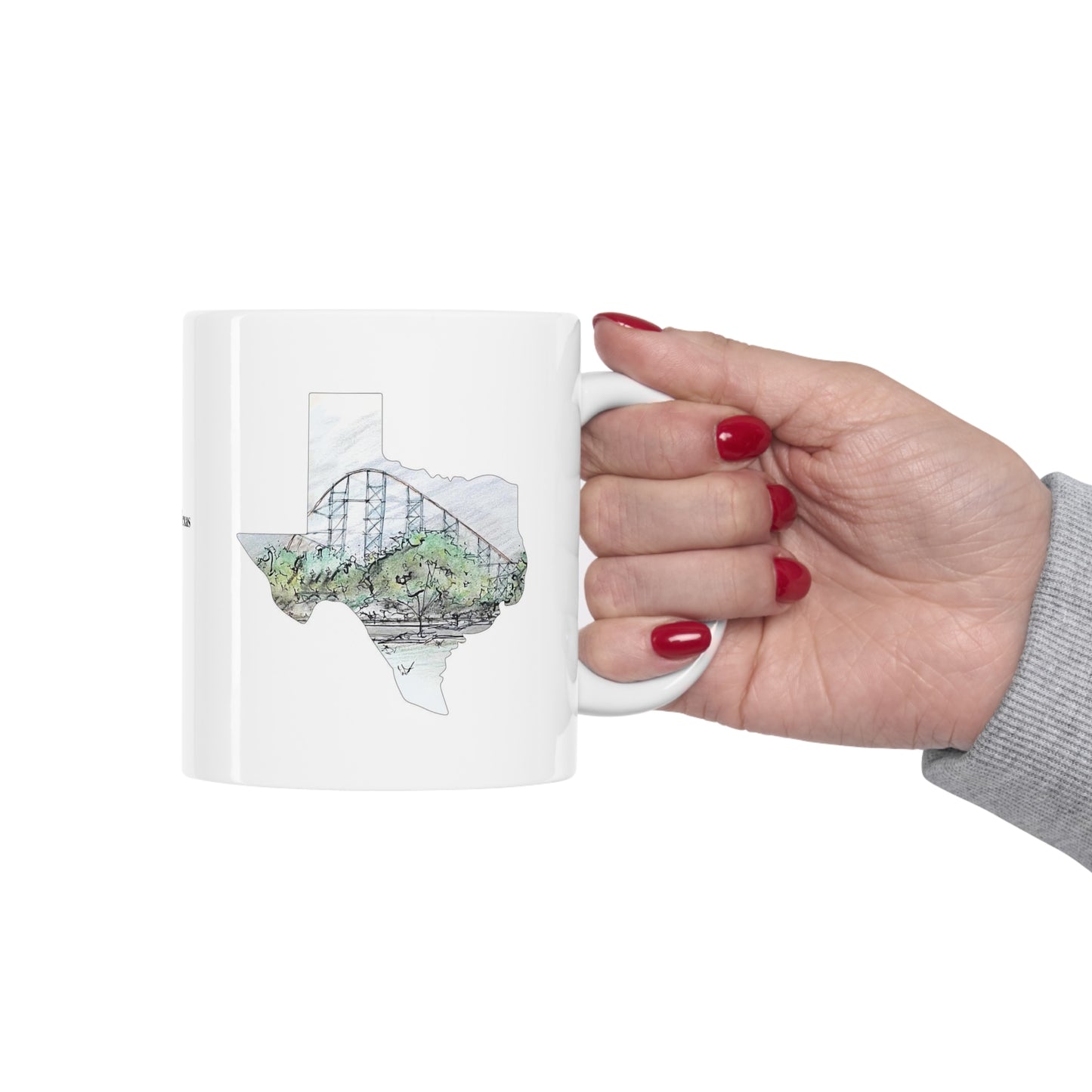 Titan Rollercoaster Inspired Mug
