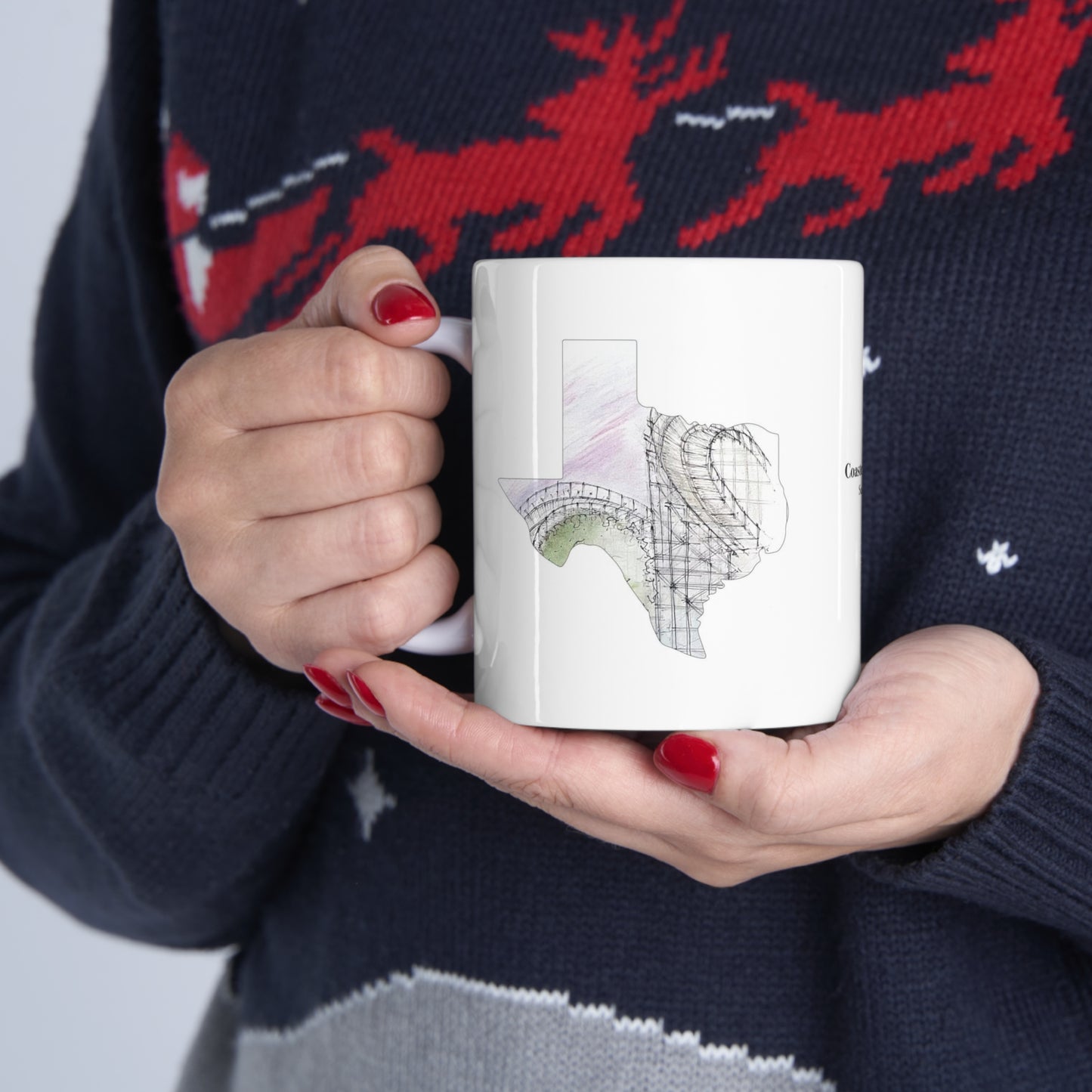 Texas Stingray Rollercoaster Inspired Mug