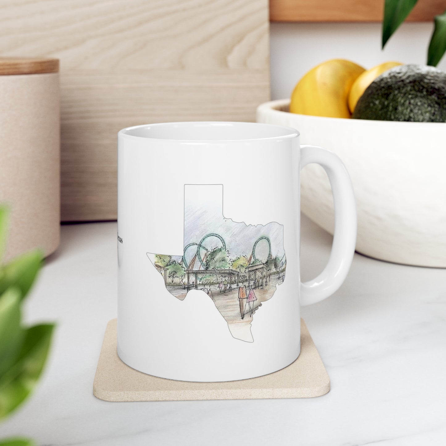 Coasters of Texas Mug | Boomarang Coaster | San Antonio