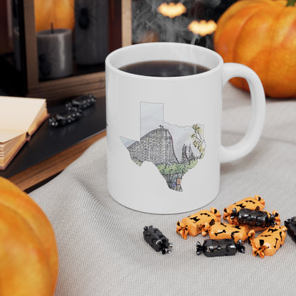 New Texas Giant Rollercoaster Inspired Mug