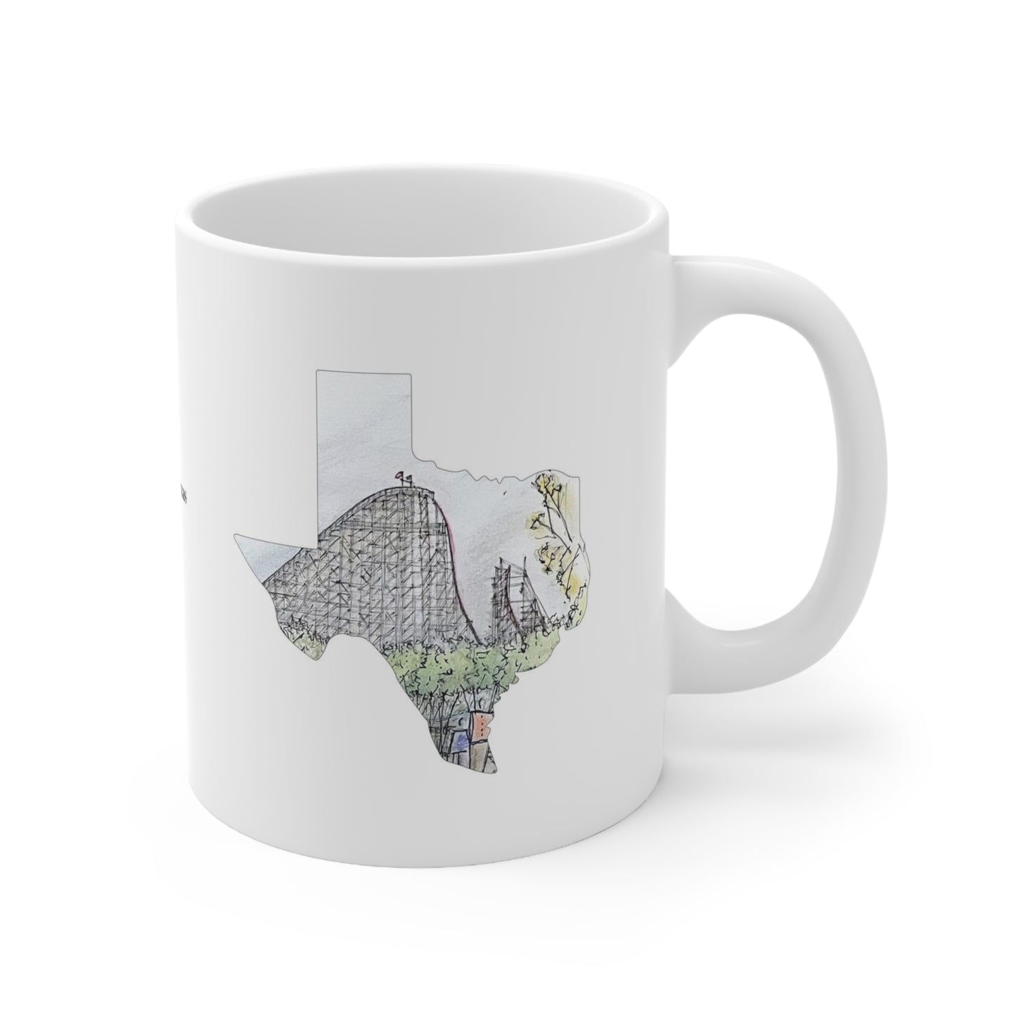 New Texas Giant Rollercoaster Inspired Mug