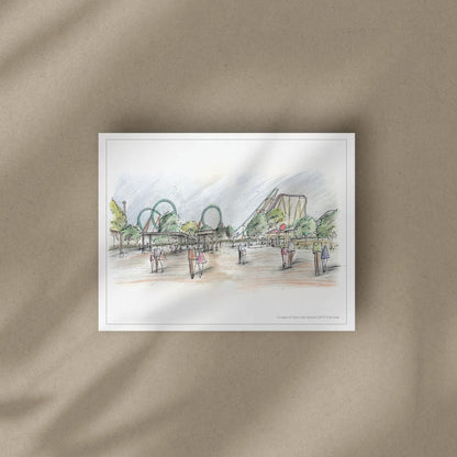 11x14 San Antonio Theme Park Print – view 2