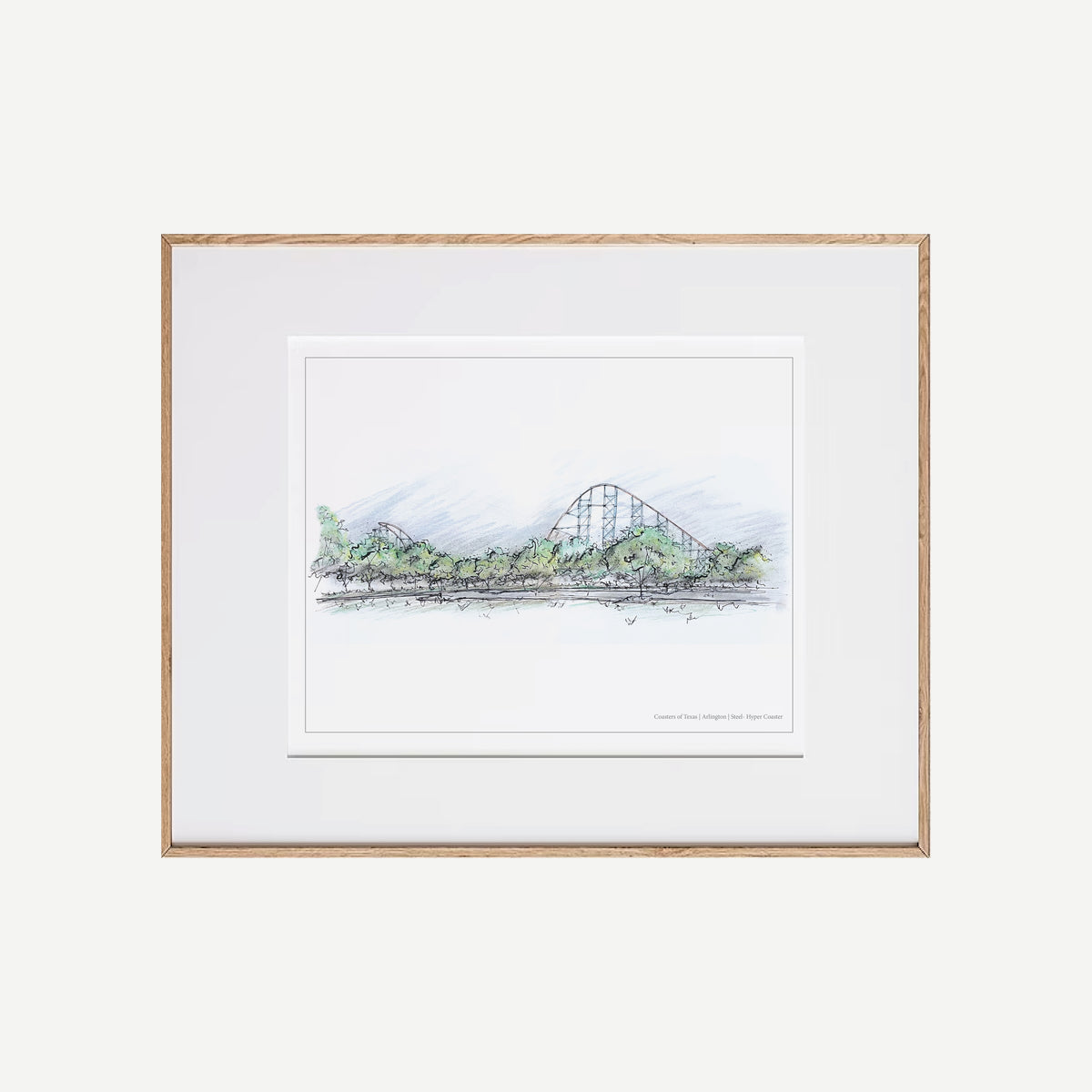 11x14 Texas Hyper Coaster Print