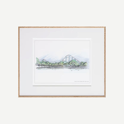 11x14 Texas Hyper Coaster Print