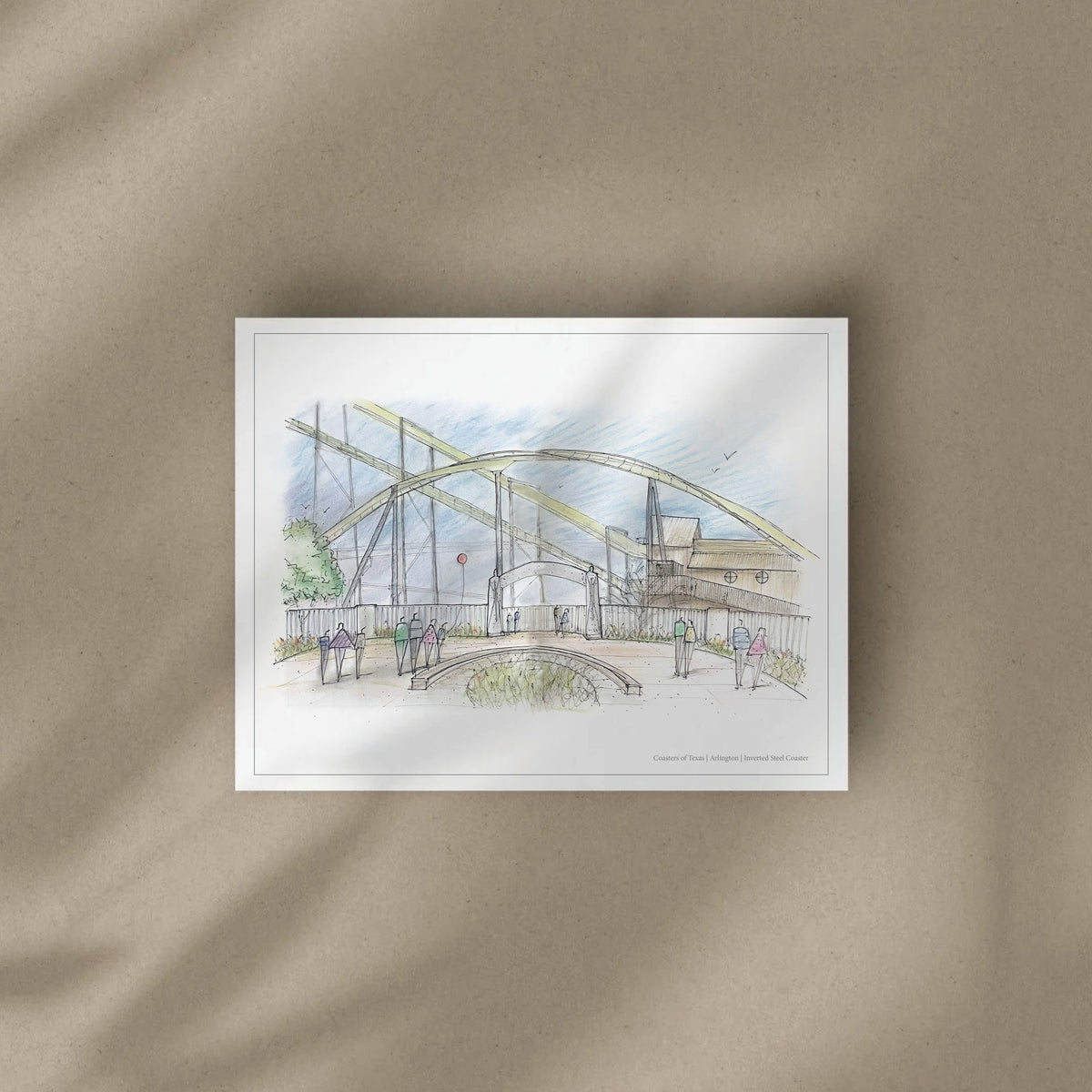 11x14 Texas Inverted Coaster Print – view 2