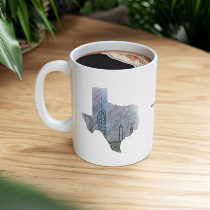 Six Flags Over Texas Inspired Mug