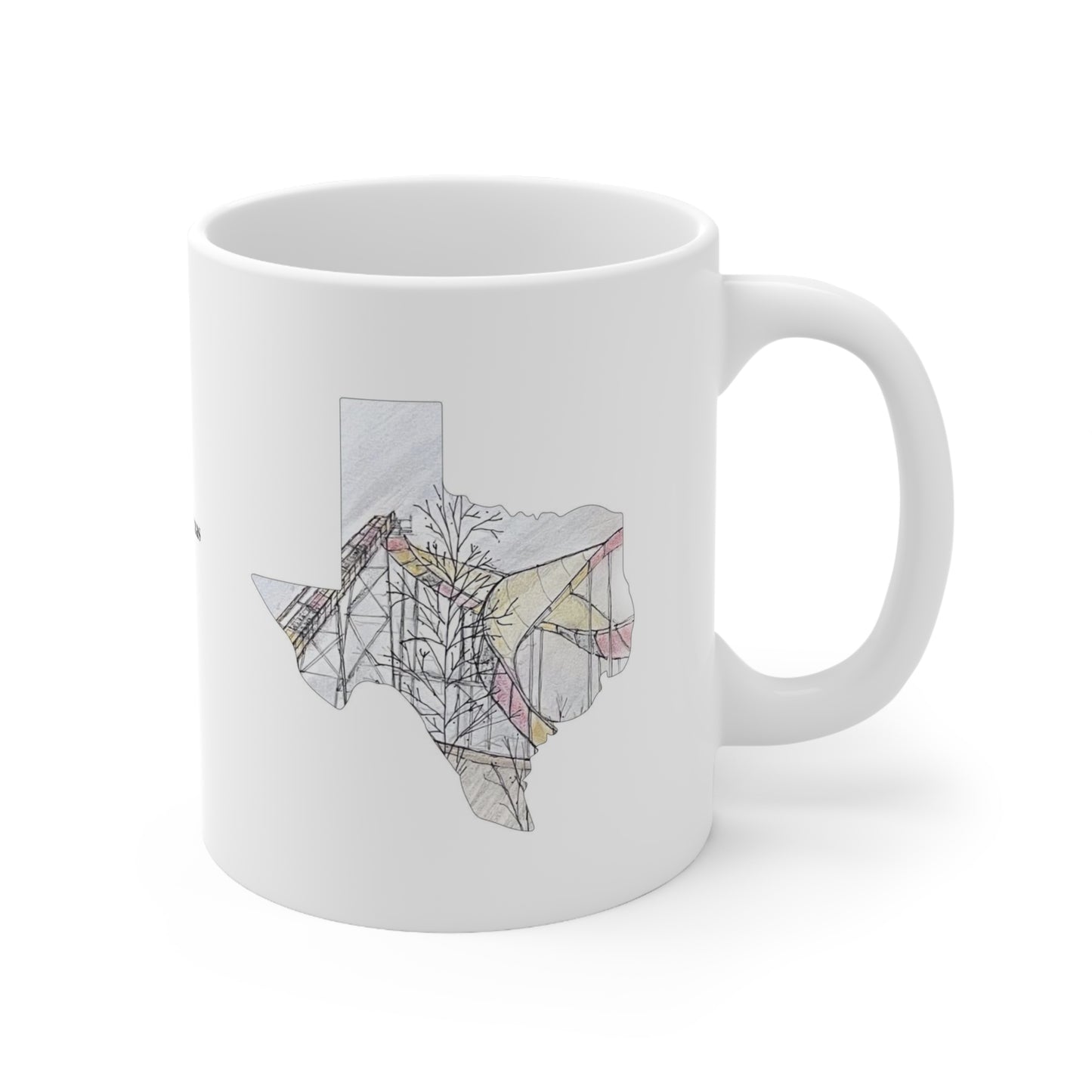 Coasters of Texas Mug | Bobsled Coaster | Arlington