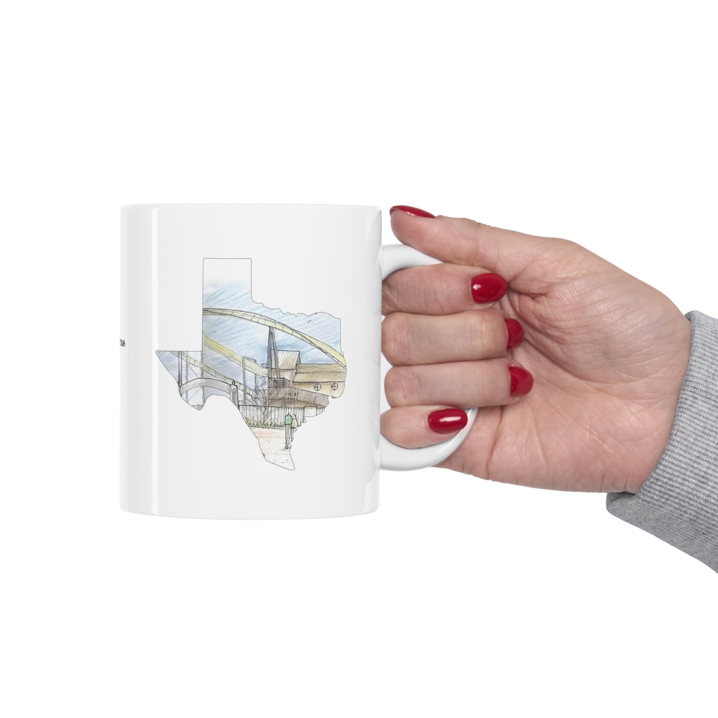 Coasters of Texas Mug | Steel Inverted Coaster | Arlington