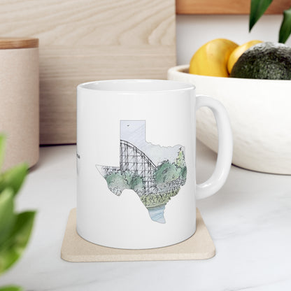 Judge Roy Scream Rollercoaster Inspired Mug