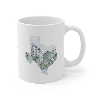 Judge Roy Scream Rollercoaster Inspired Mug