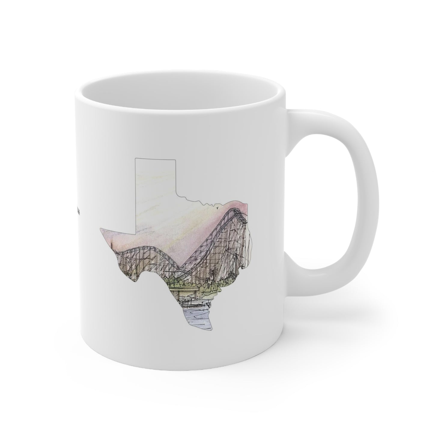 Coasters of Texas Mug | Wooden Coaster | Kemah