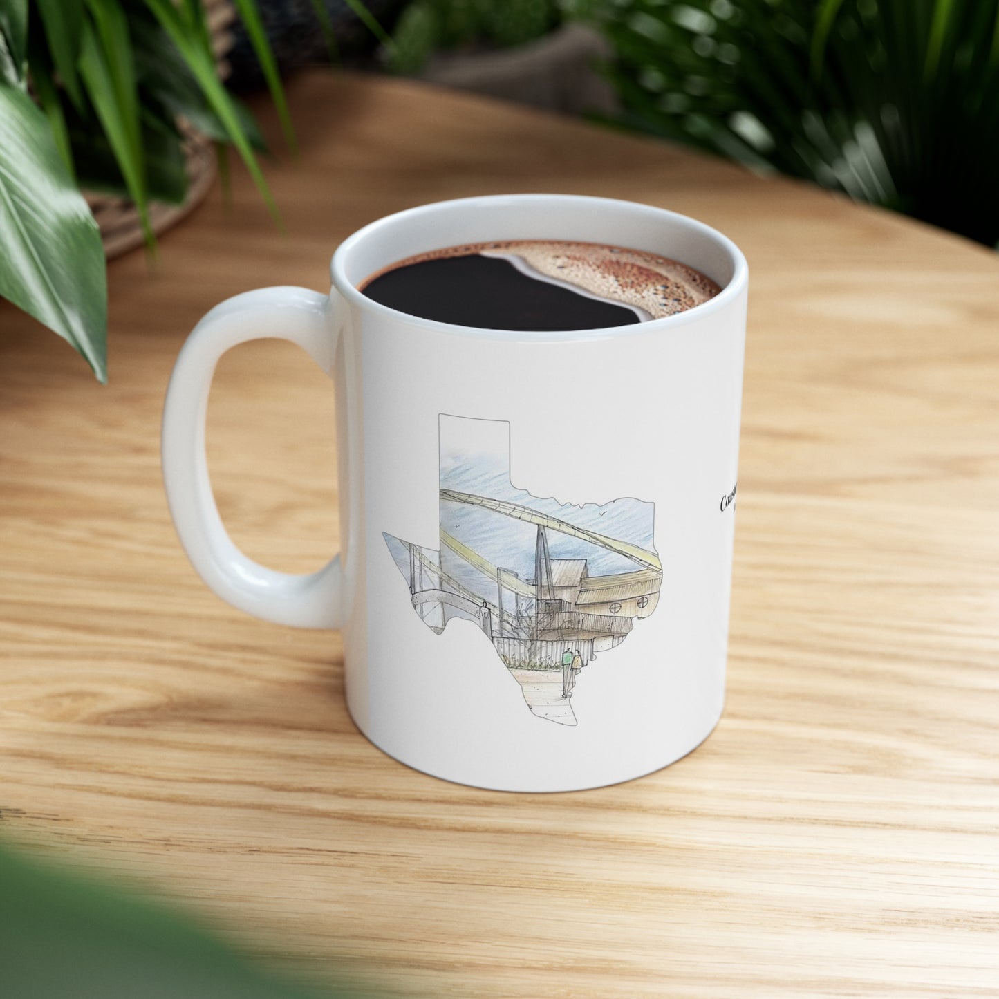 Coasters of Texas Mug | Steel Inverted Coaster | Arlington