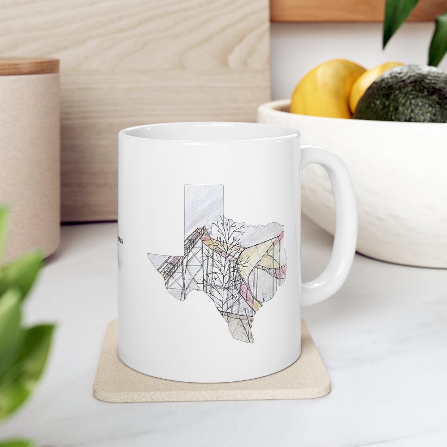 Coasters of Texas Mug | Bobsled Coaster | Arlington