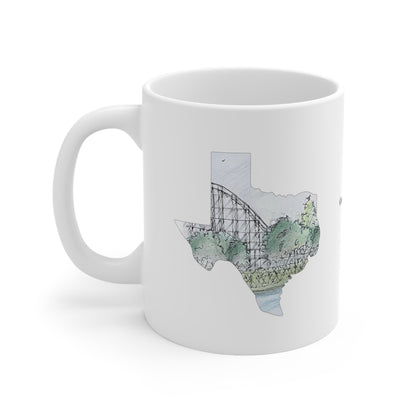 Judge Roy Scream Rollercoaster Inspired Mug