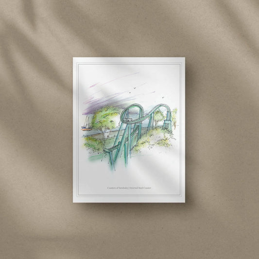 Raptor Rollercoaster Inspired Artwork