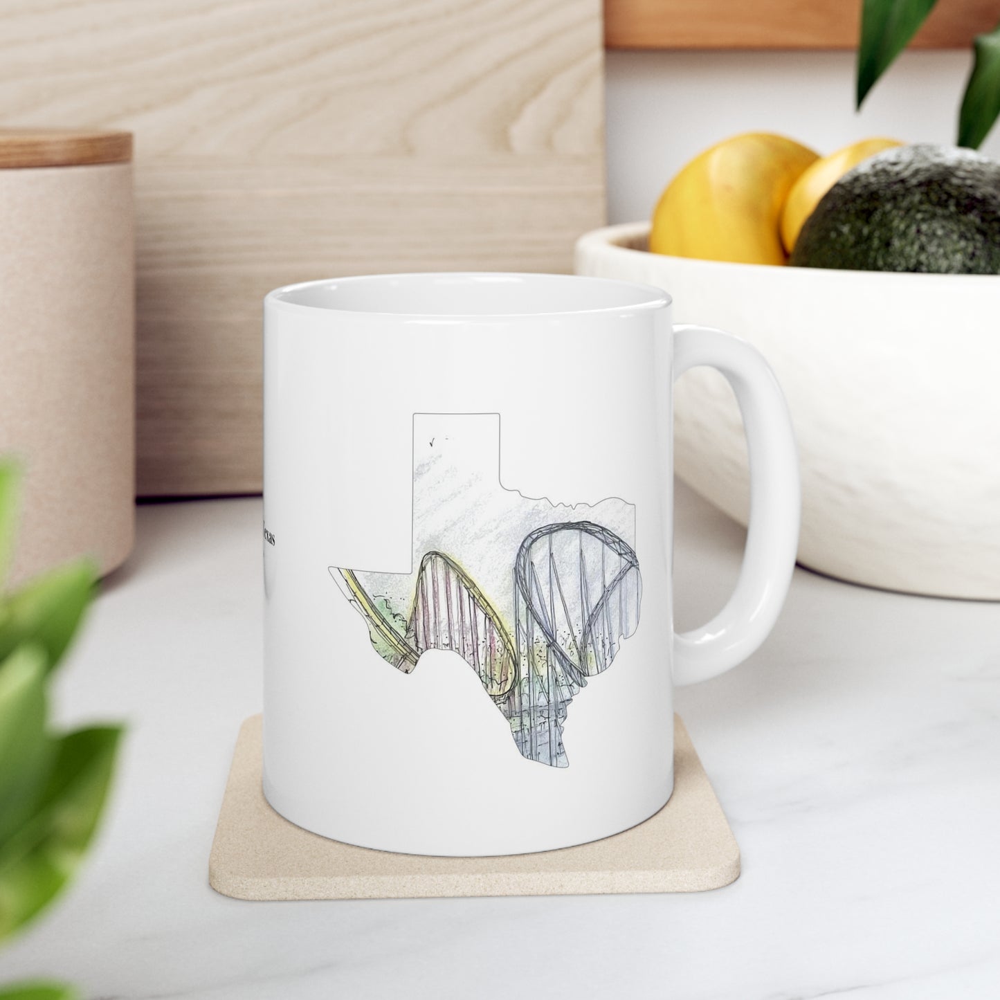 Coasters of Texas Mug | Steel Coaster | San Antonio