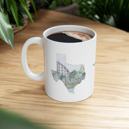 Judge Roy Scream Rollercoaster Inspired Mug