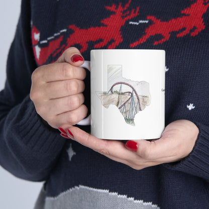 Superman Krypton Rollercoaster Inspired Mug