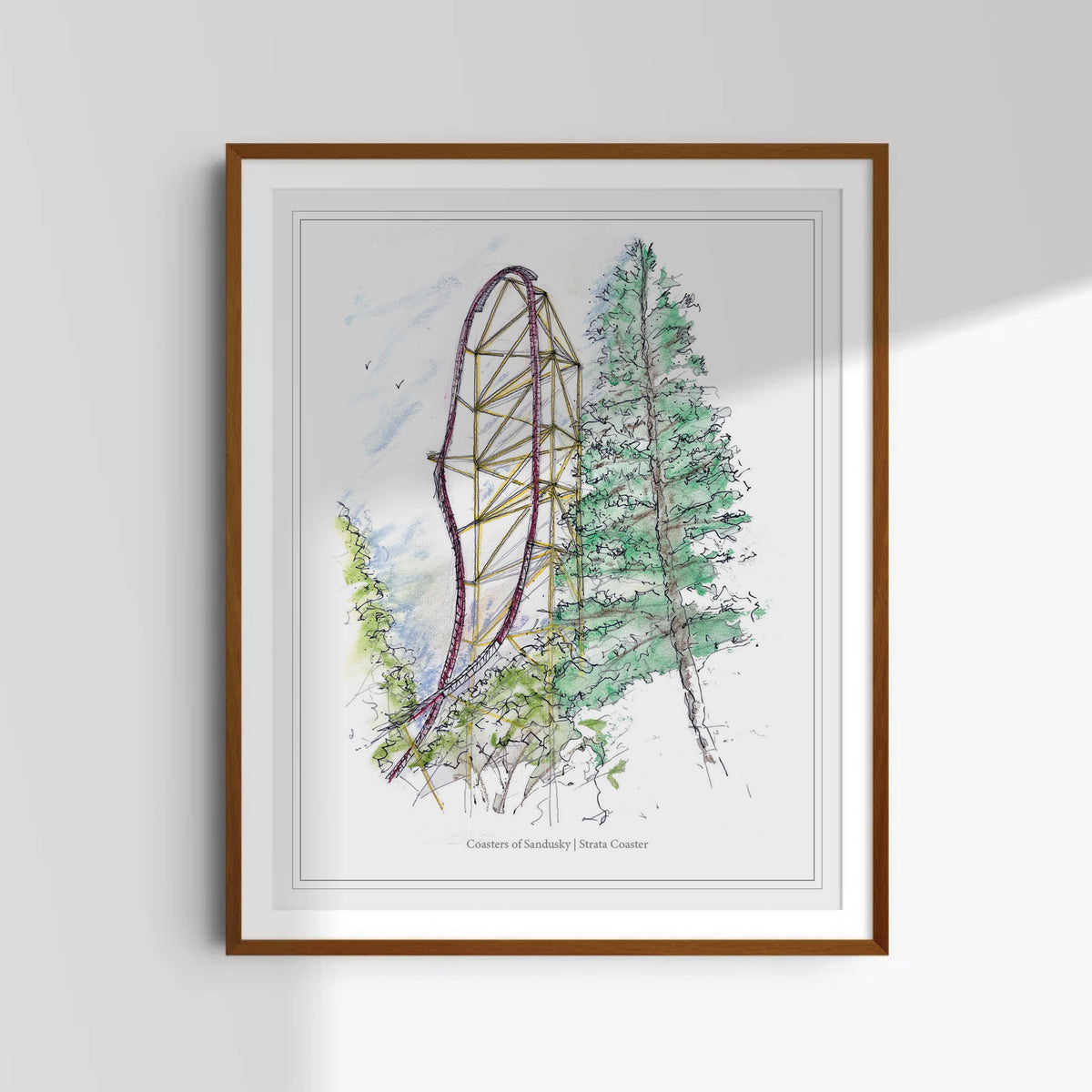 8x10 400-ft Top Hat Tower Coaster Print