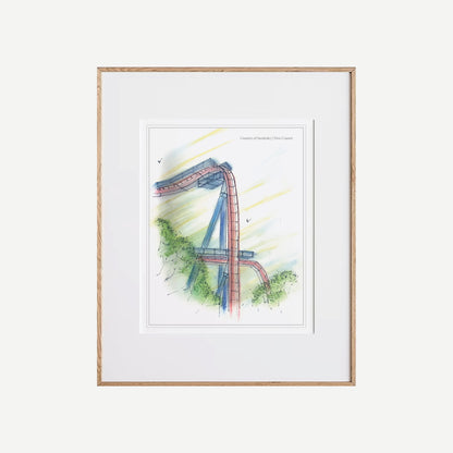 8x10 Ohio Dive Coaster Print · Hold at the Edge