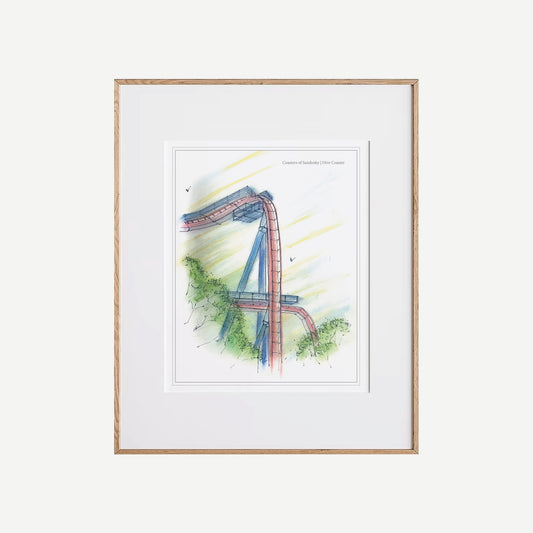 8x10 Ohio Dive Coaster Print · Hold at the Edge
