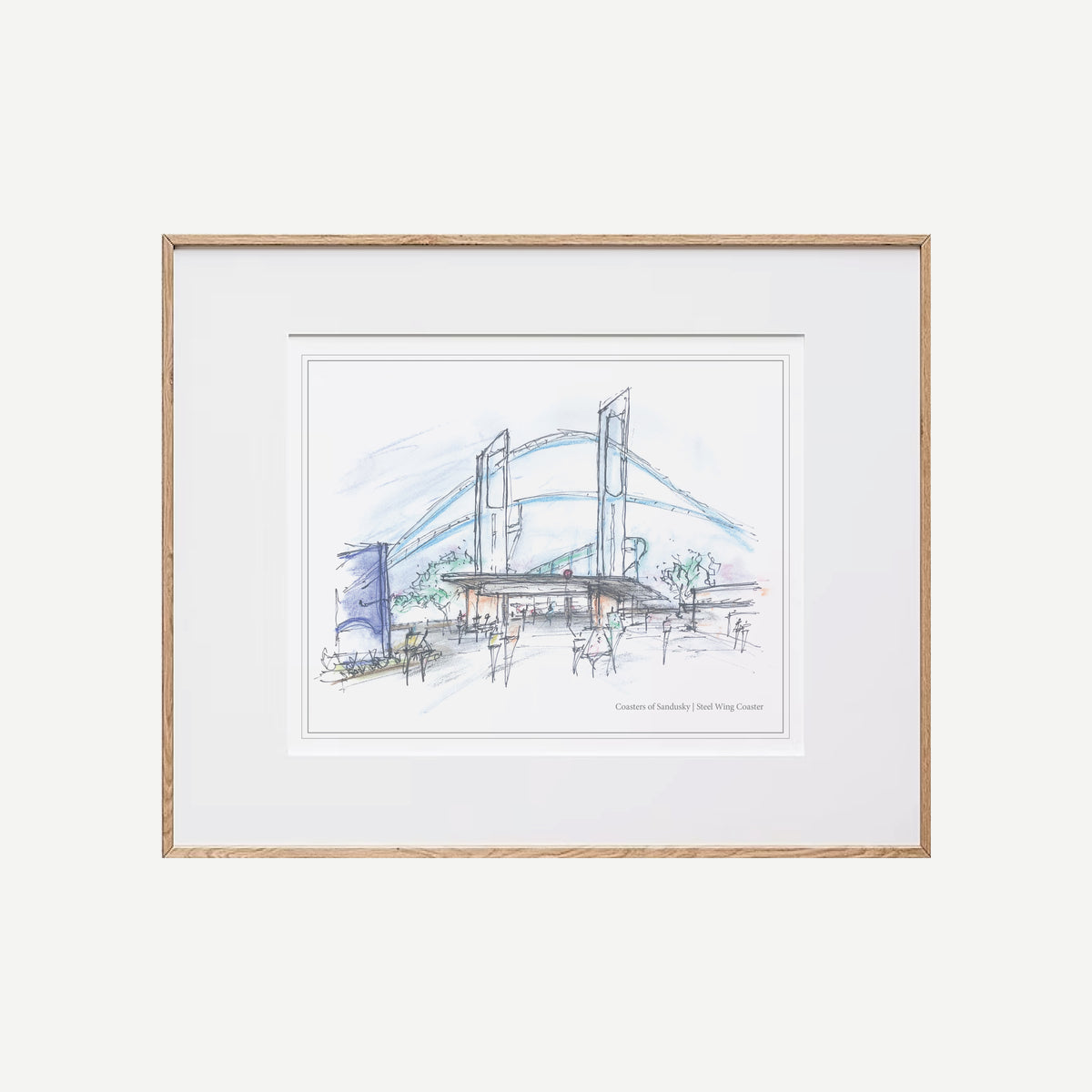 8x10 Ohio Wing Coaster Print