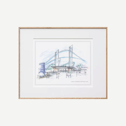 8x10 Ohio Wing Coaster Print