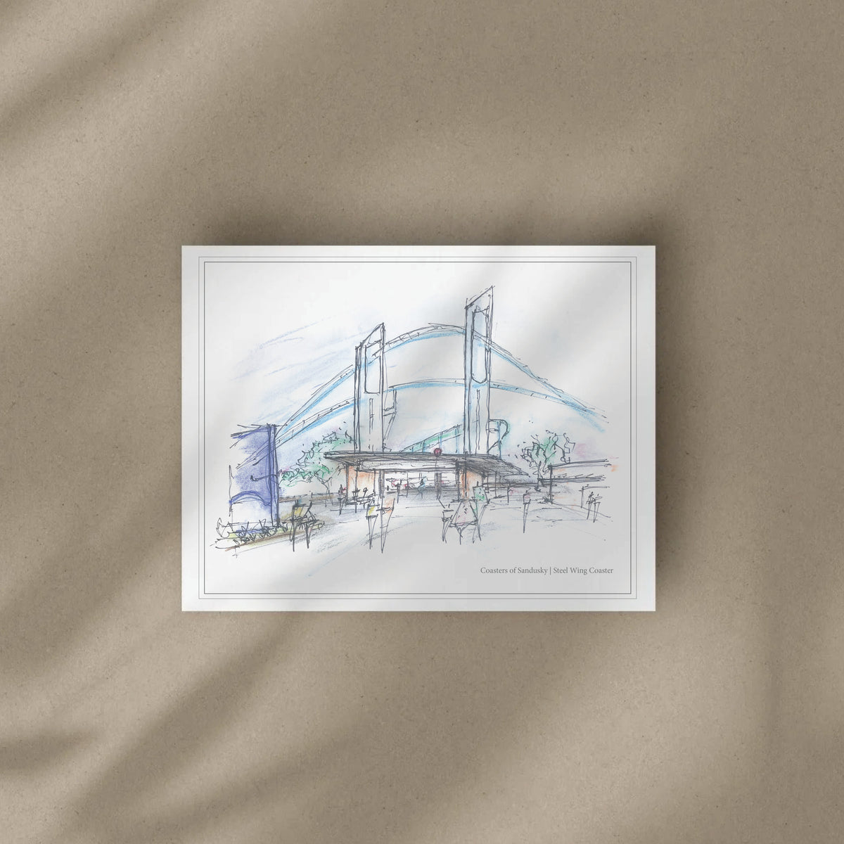 8x10 Ohio Wing Coaster Print – view 2